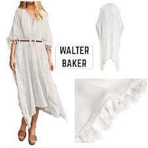 NWTGS Walter Baker Acapulco Kaftan Swimsuit Cover Up Maxi Dress SZ O/S - Picture 2 of 3